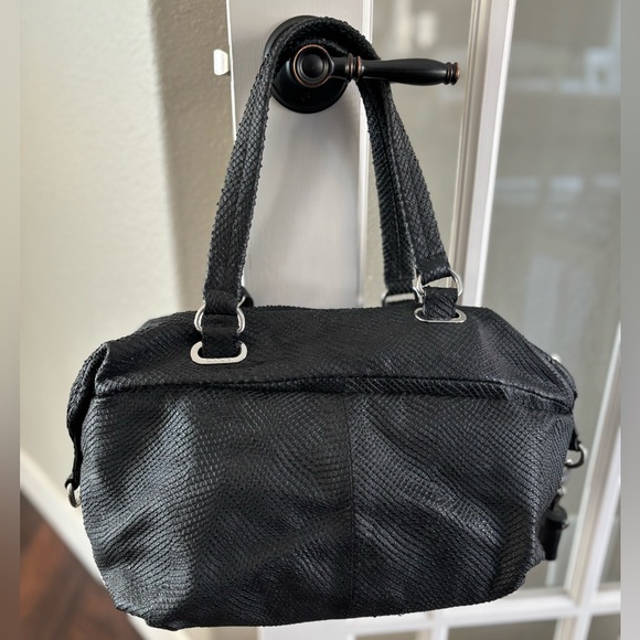 Lamb L.A.M.B. Gwen Stefani Black Leather Shoulder Bag - Picture 7 of 16